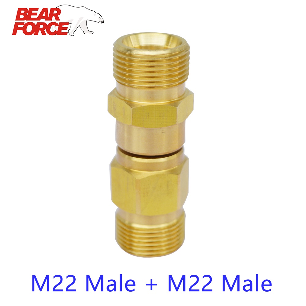 High Pressure Washer Swivel Connector M22 Car Washer Brass Rotating