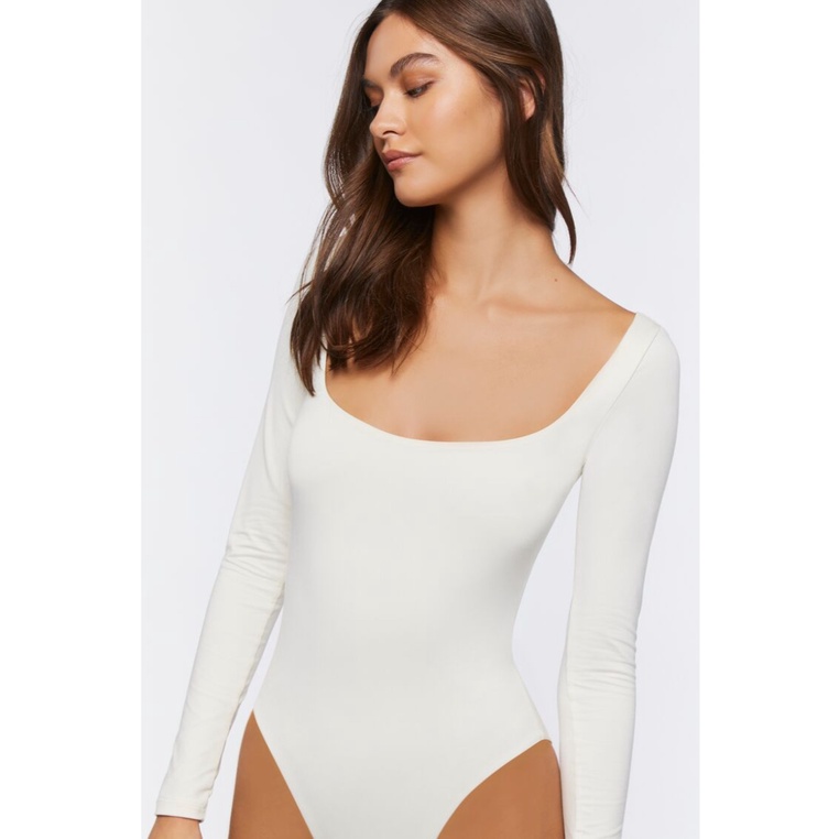 Forever 21 Women's LongSleeve Bodysuit Shopee Philippines