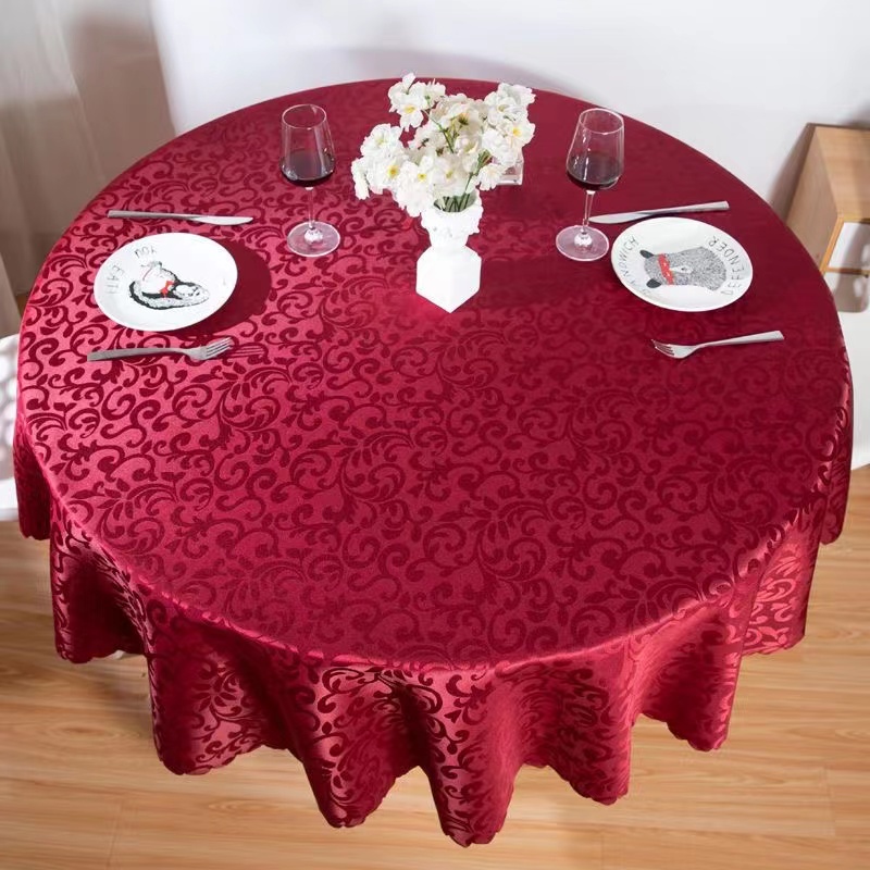 [PH STOCK ]new Double hook flower round tablecloth,dinner tablecloth