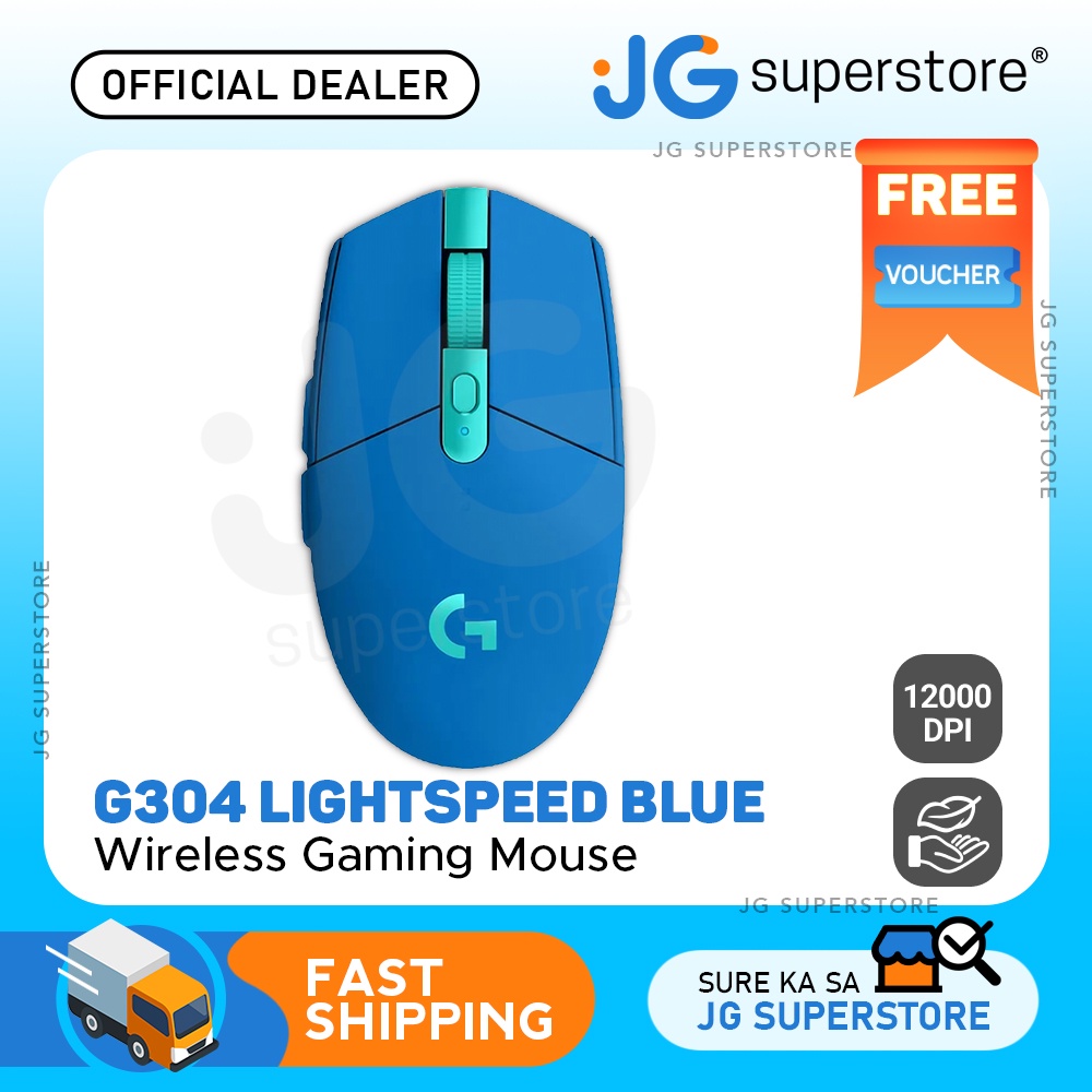 Logitech G304 Lightspeed Wireless Gaming Mouse, Hero Sensor, 12,000 DPI ...