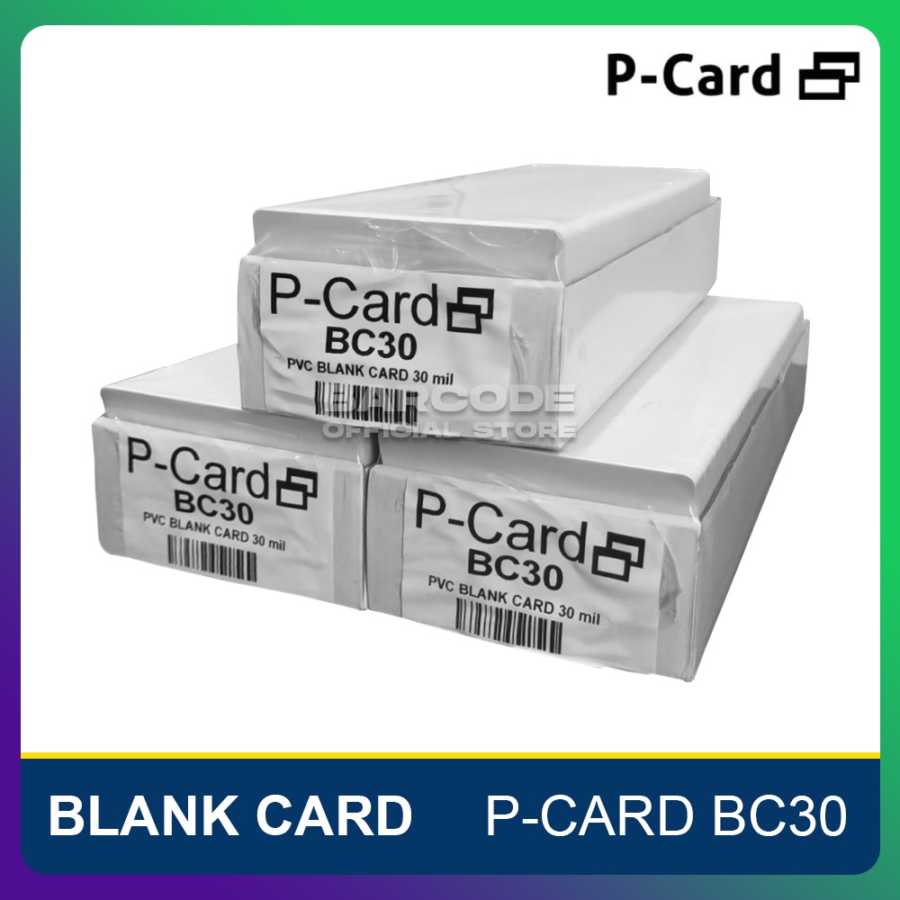 P-card BC30 Card PVC Blank ID Card Plain 250pcs | Shopee Philippines