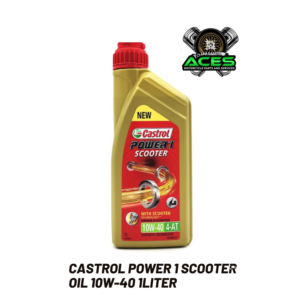 CASTROL POWER1 SCOOTER OIL 10W40 1 LITER Shopee Philippines