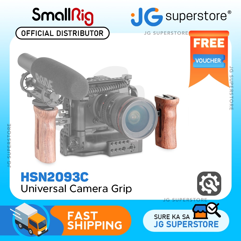 SMALLRIG Wooden Top Handle 5250 - Kameragriff Aus Holz Mit Cold Shoe Mount