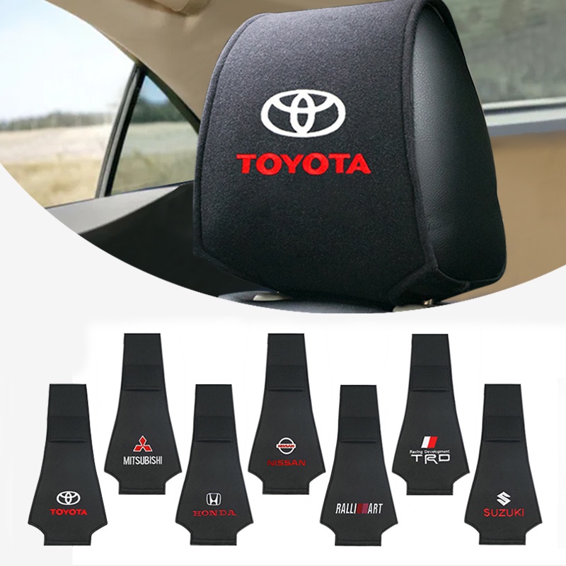 Toyota TRD Car Headrest Cover Universal Car Pillows Cover Cotton
