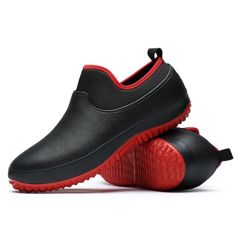 [Ready Stock] EVA Water Shoes Men Women Catering Car Wash Fashion Simple  Low-Top Anti-Slip Work Chef Kitchen