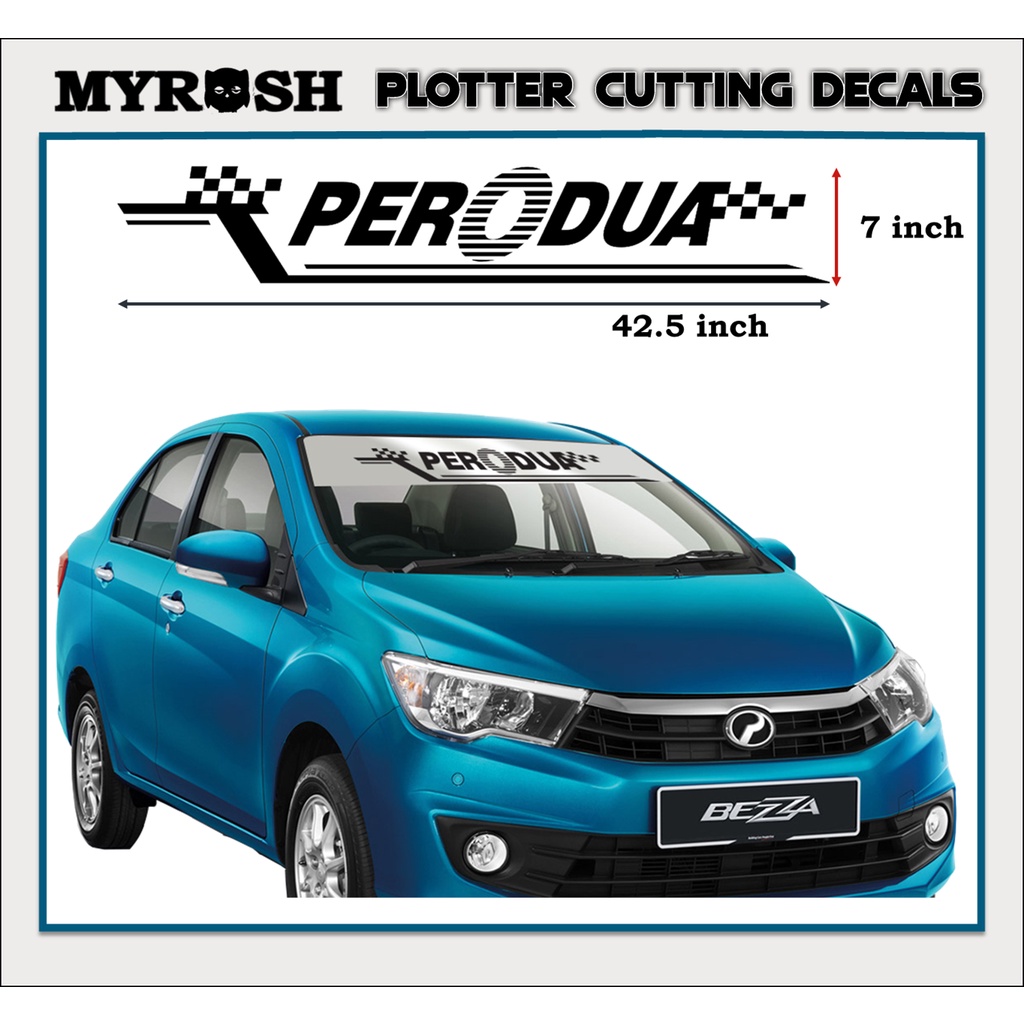 Myvi, Alza, Axia Viva Bezza Car Sticker Computer Cutting Sticker ...