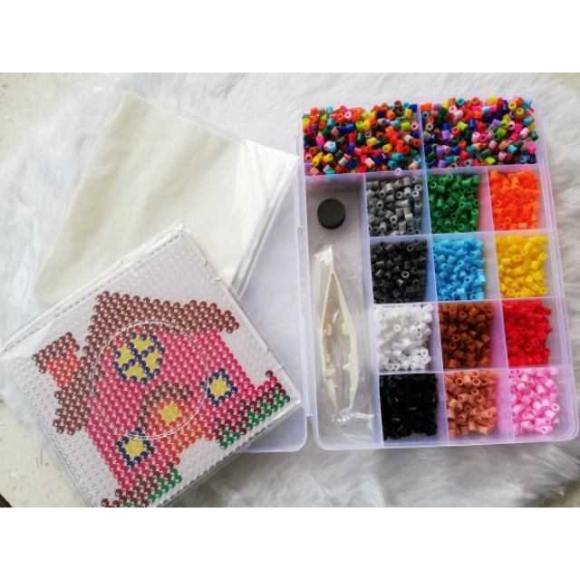 ⊙¤☽12 colors + assorted Perler Beads Starter Kit *COD Available
