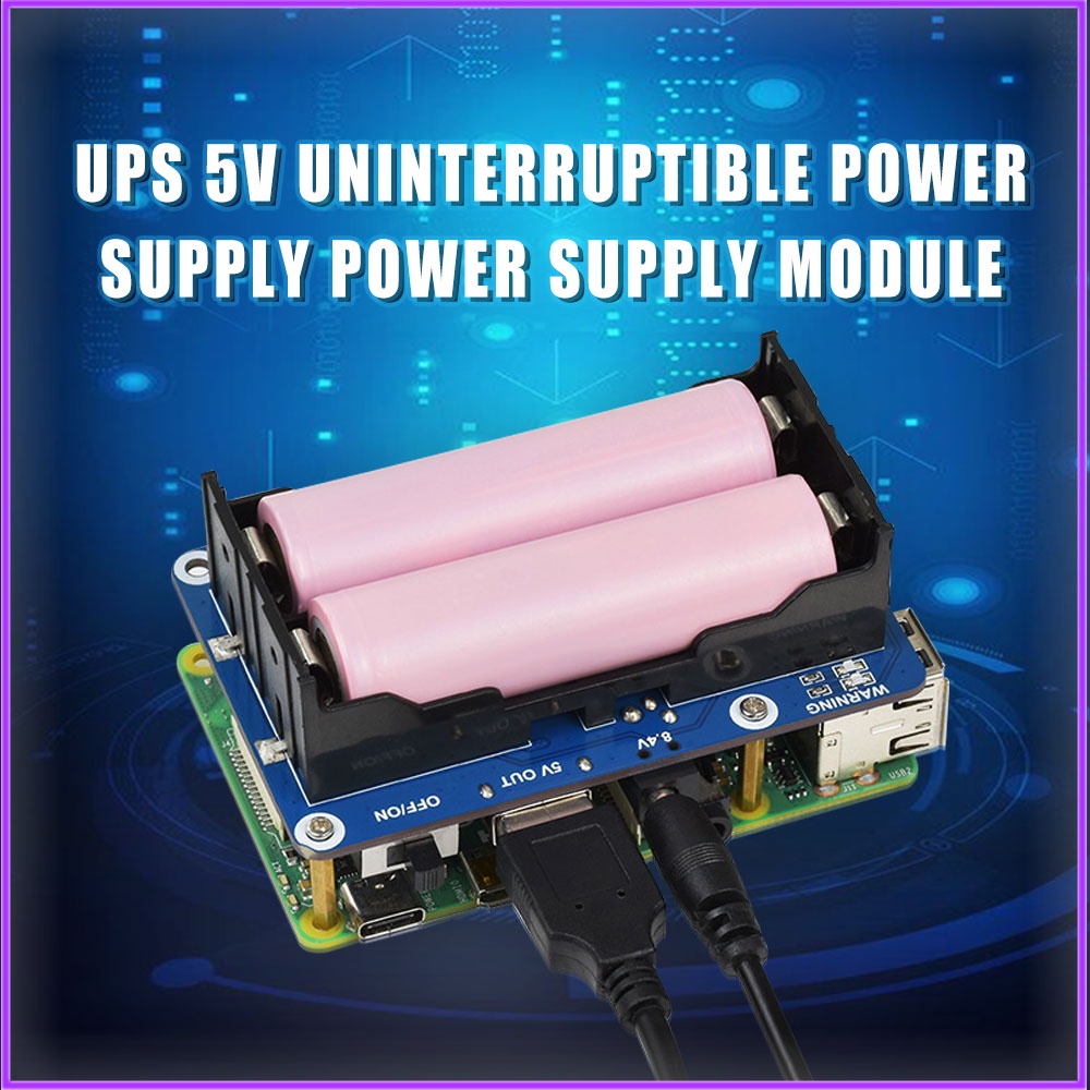 Raspberry Pi 4 Module B Uninterruptible Power Supply Ups Hat , Stable