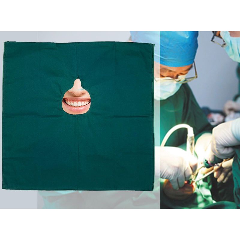 Dental Cavity Cotton Cloth Hole Towel Square Towel Oral Cavity Cloth ...