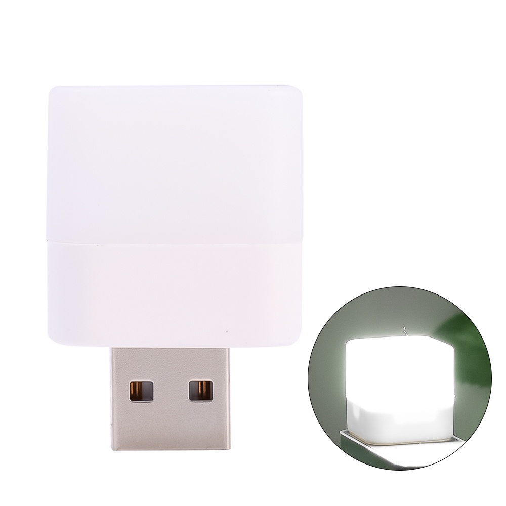 1Pc Square USB Plug Lamp /Mini Portable Energy-saving LED Night Light ...