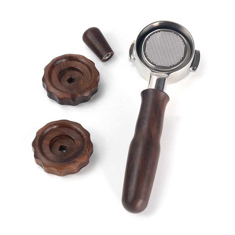 For EXPOBAR E61/Rocket Coffee Machine Solid Wood Bottomless Portafilter