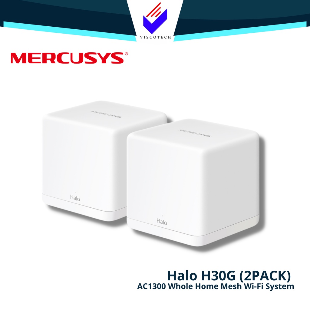 HALO H30G - MERCUSYS AC1300 WHOLE HOME MESH WI-FI SYSTEM (2-PACK)