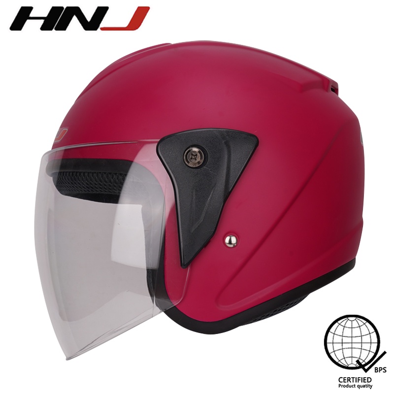 HNJ A4-002 Women's Half Face Motorcycle Helmet Single Visor Helmet ...