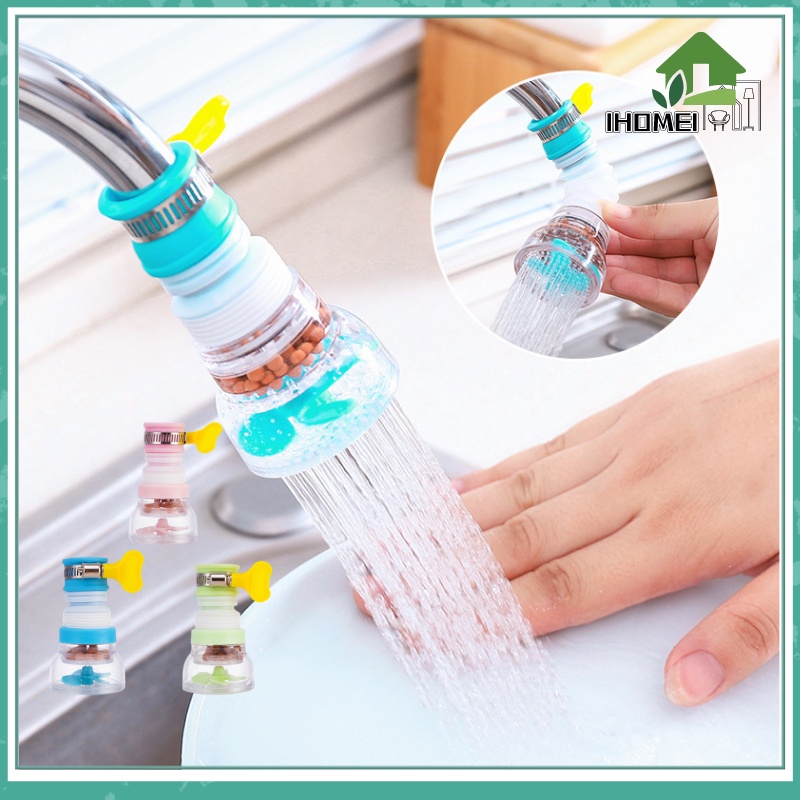 Faucet Splash Filter 360 Rotating Foldable Kitchen Faucet Water Saving Anti Splash Faucet