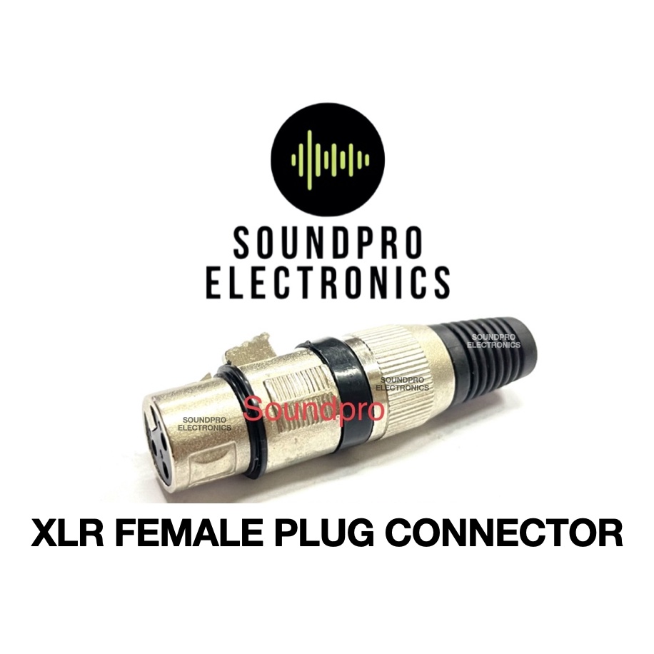 XLR FEMALE CONNECTOR PLUG 3pins (1pc) Shopee Philippines