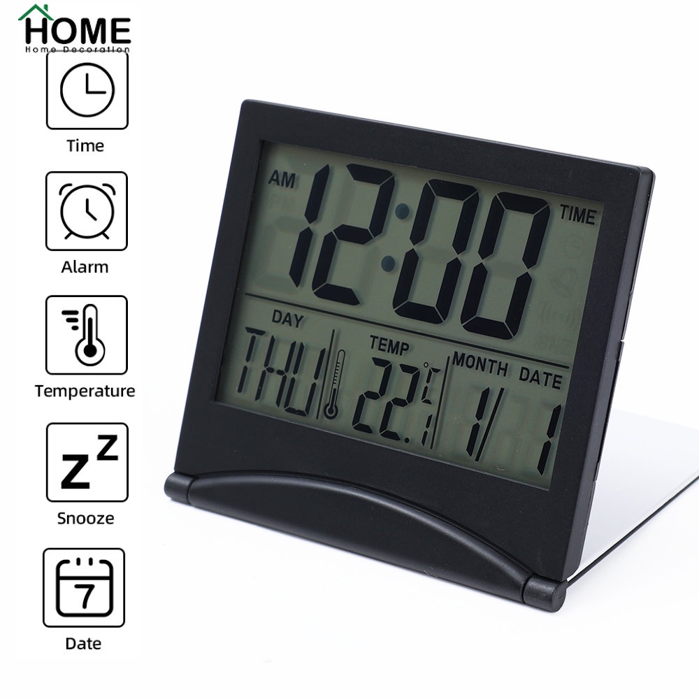 Premium Battery Operated LED Clock Large Number Display Desktop Clock