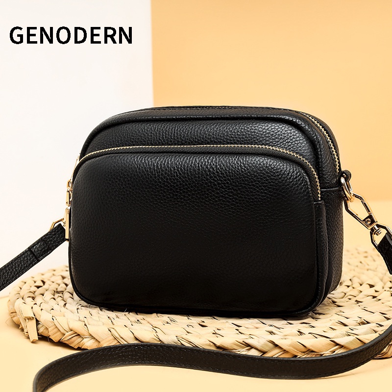 GENODERN Korean Style Fashion Single Shoulder Bag Simple Small Square