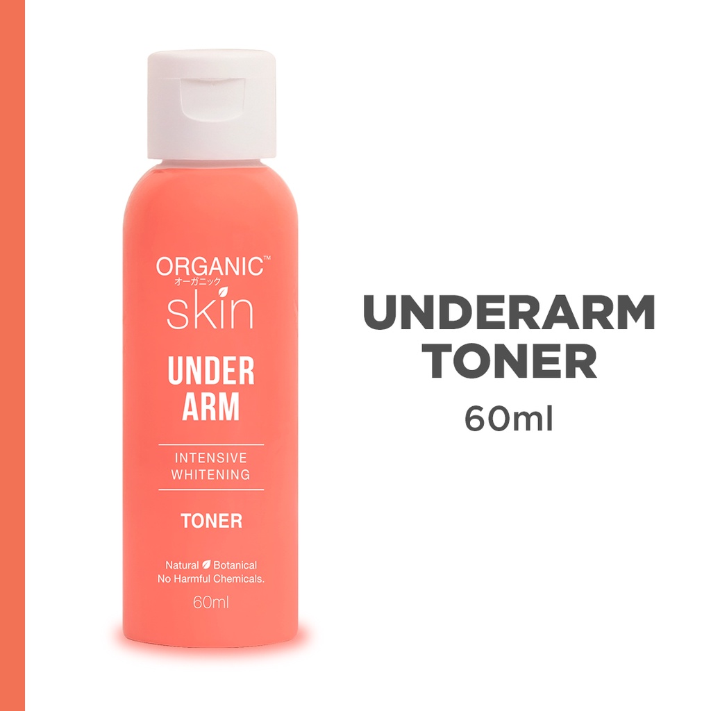 Organic Skin Japan Intensive Whitening Underarm Toner (60ml) Armpit Whitener with Sunflower Oil