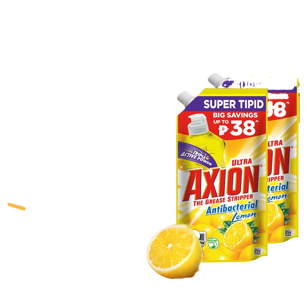 [24 hour Germ Kill] Axion Antibacterial Dishwashing Liquid Lemon Doy