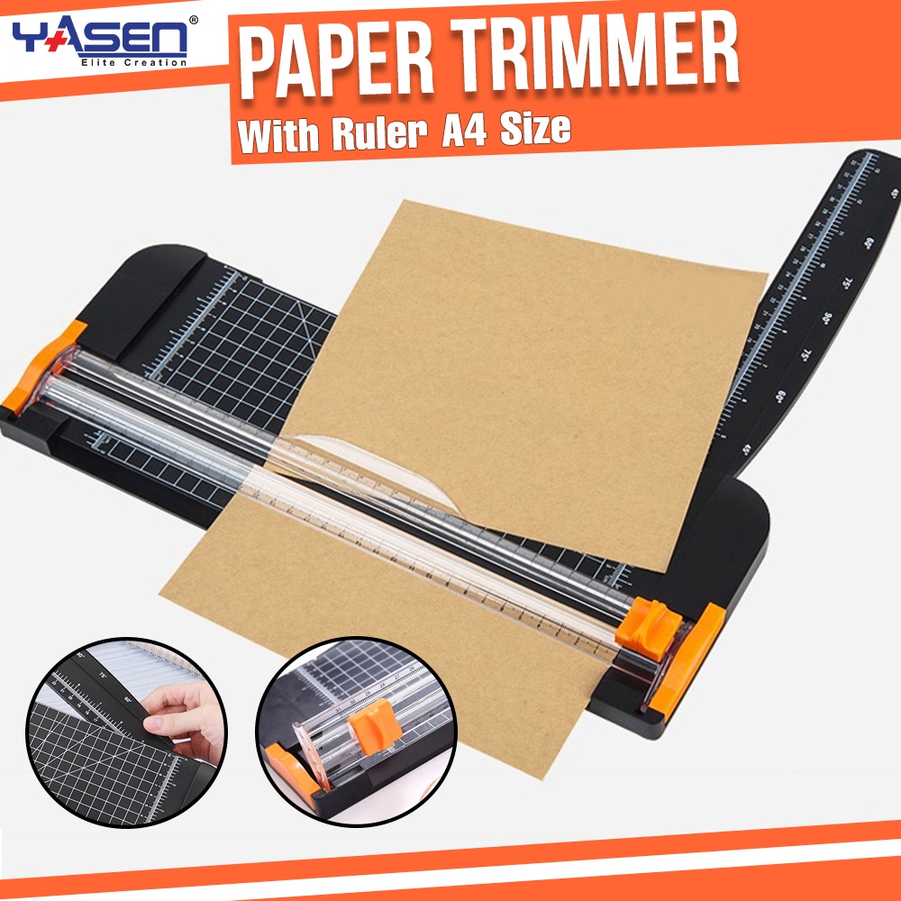 Paper Cutter A4 Guillotine Ruler Trimmer Scrapbooking Tool for Craft ...