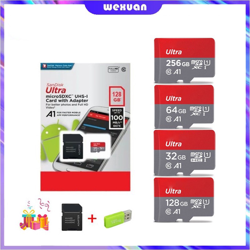 【COD】Micro SD CARD Memory Card 16GB/32GB/64GB/128GB/256/512GB SD Card