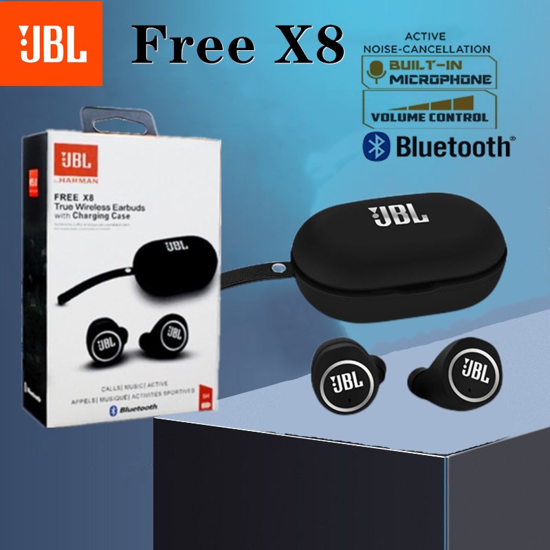 JBL FREE X8 TWS Ture Wireless Bluetooth Earphones Inear Sports
