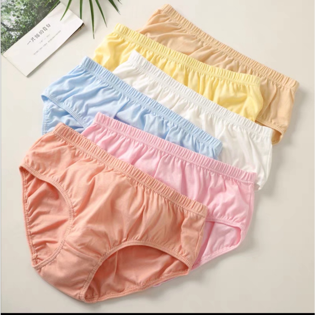 Cotton Plain Bench Panty For Women Underwear Shopee Philippines