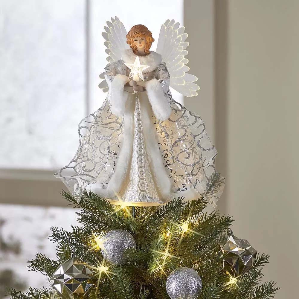 Angel tree store toppers lighted