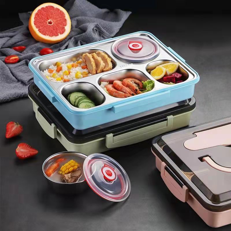 1.5L 304 Stainless Steel Lunch Box Dogger Lunch Box With Soup Bowl Leak ...