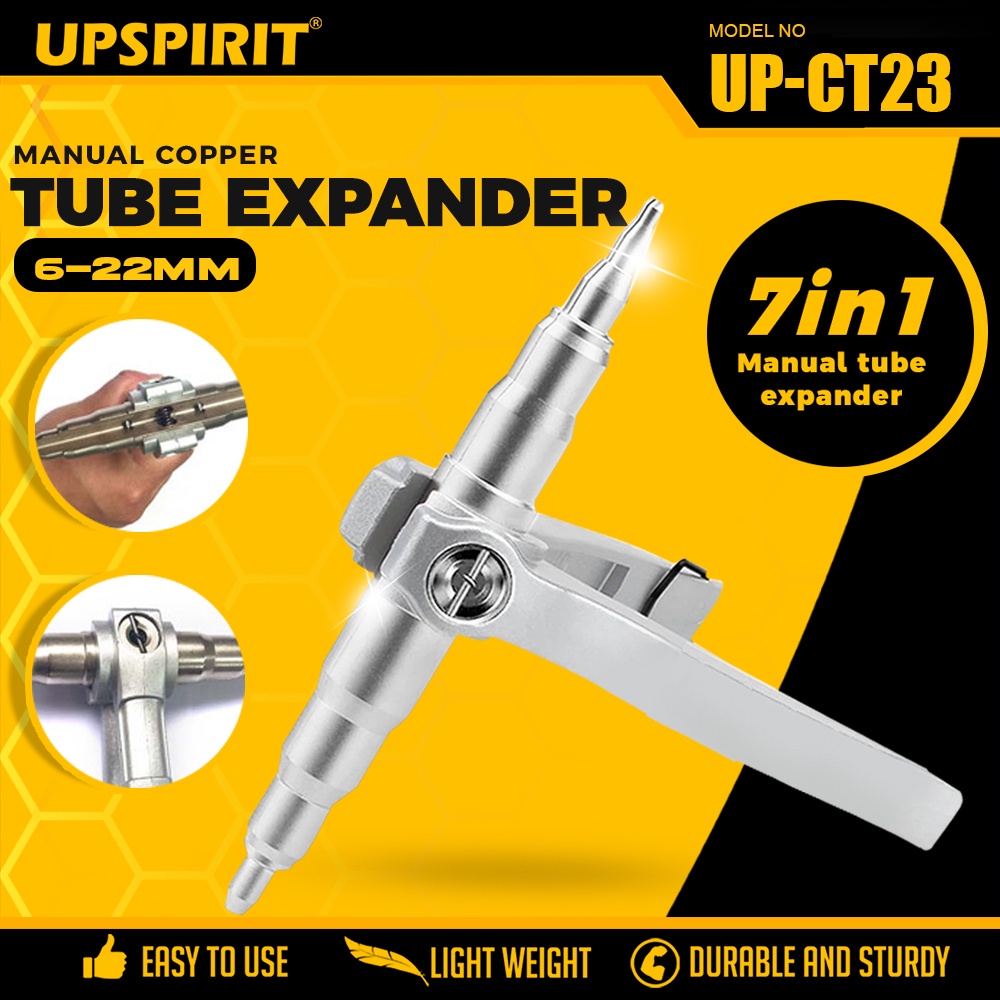 5-in-1 HVAC Swage Tool - Copper Tube Expander For 1/4", 3/8", 1/2", 5/8", 3/4" Pipe, Works With Drill