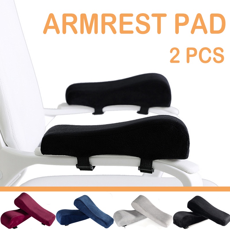 2 PCS Armrest Pad Chair Armrest Cushion Memory Foam Armrest Cover Mat