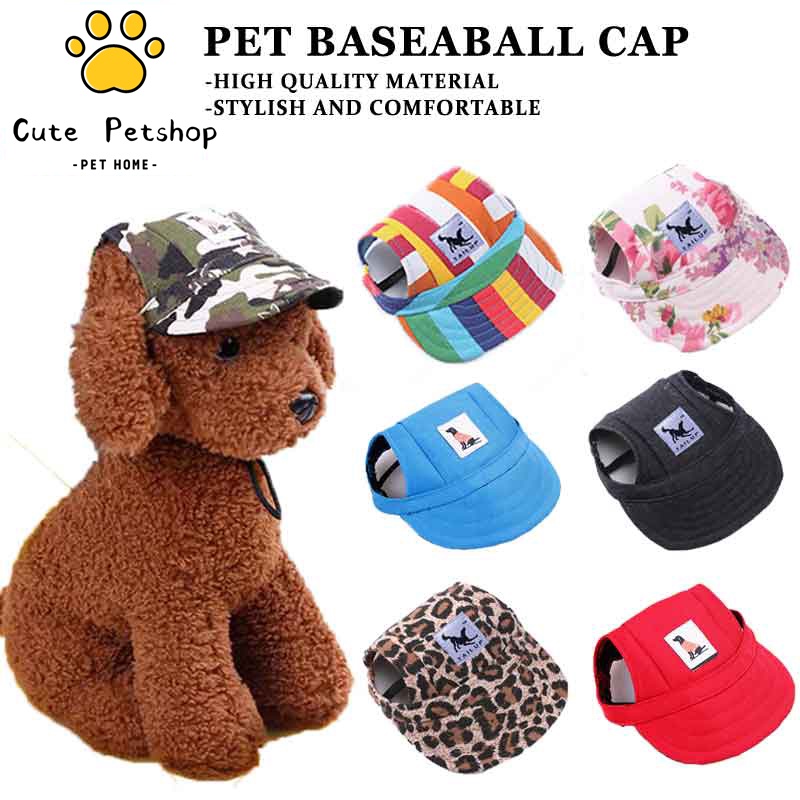 Cute Dog Hat Pet Har Cat Hat Baseball Cap Windproof Travel Sports Sun Hat for Cats Small Dog Pet