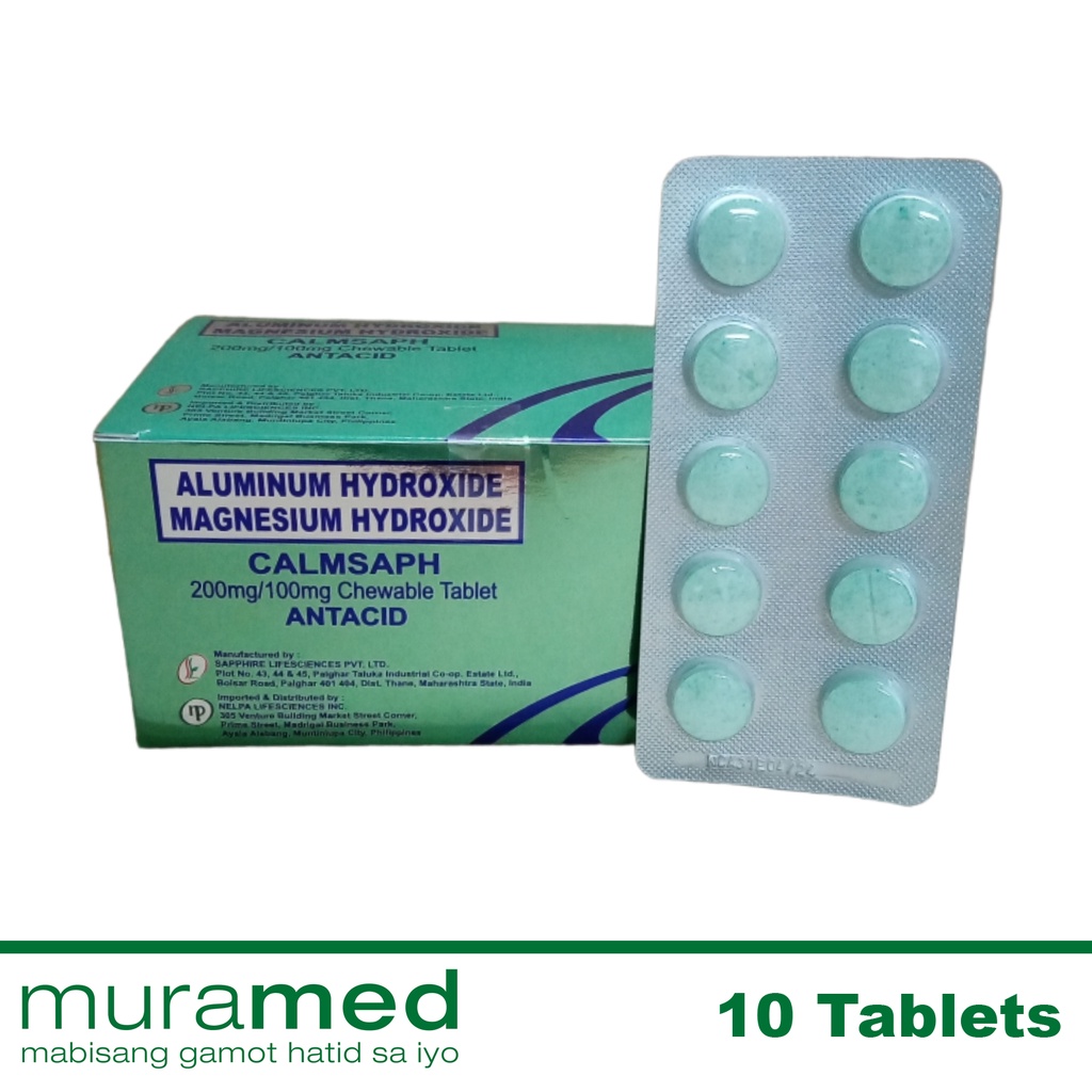 Calmsaph Antacid Chewtab 10's Shopee Philippines