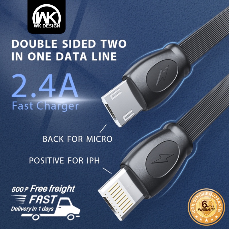 WK Design DC.023 Dual Interface for Micro /iPh Charging Data Transfer 1 ...