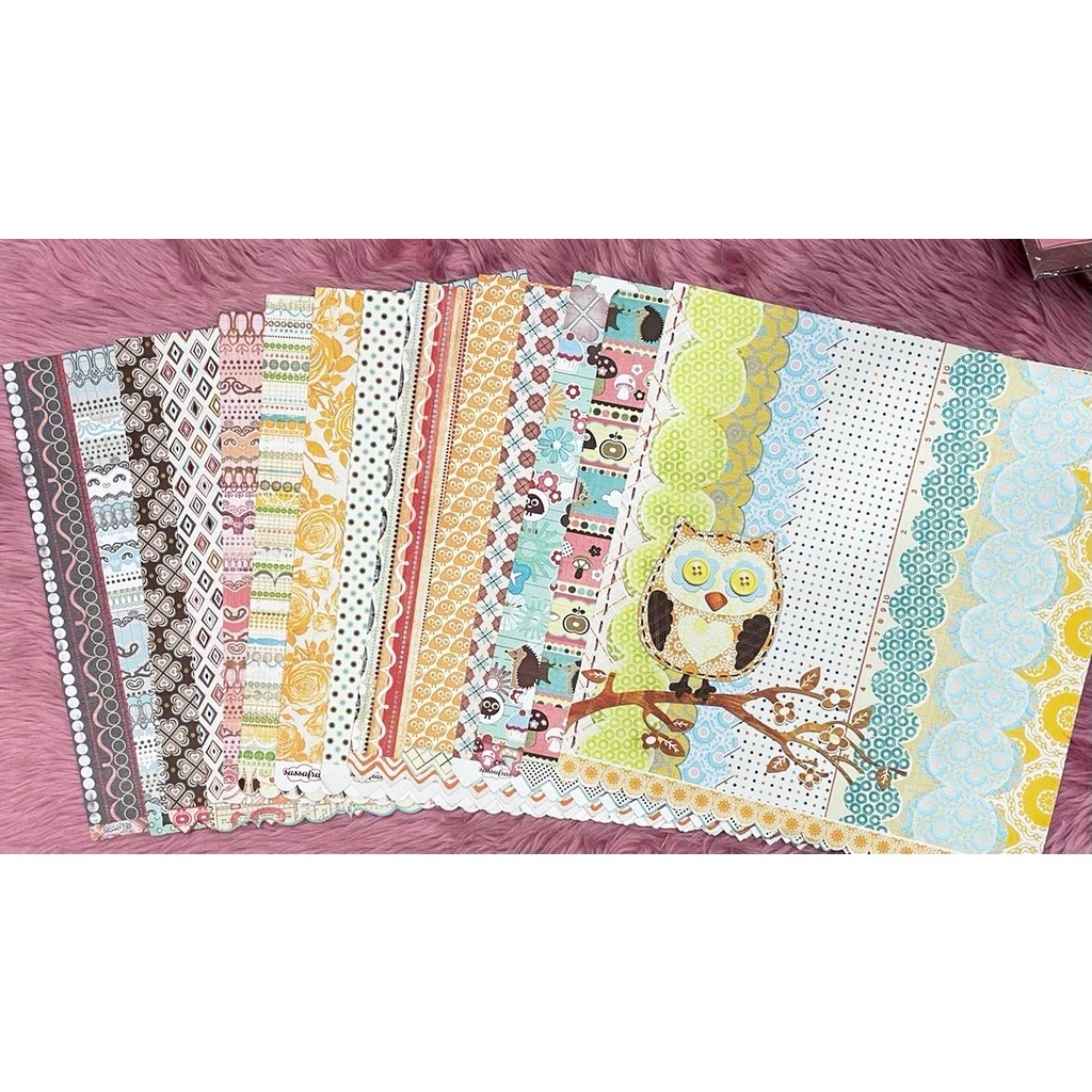 Sassafras double-sided Cardstock Sets # 1 ( 14 pcs) | Shopee Philippines