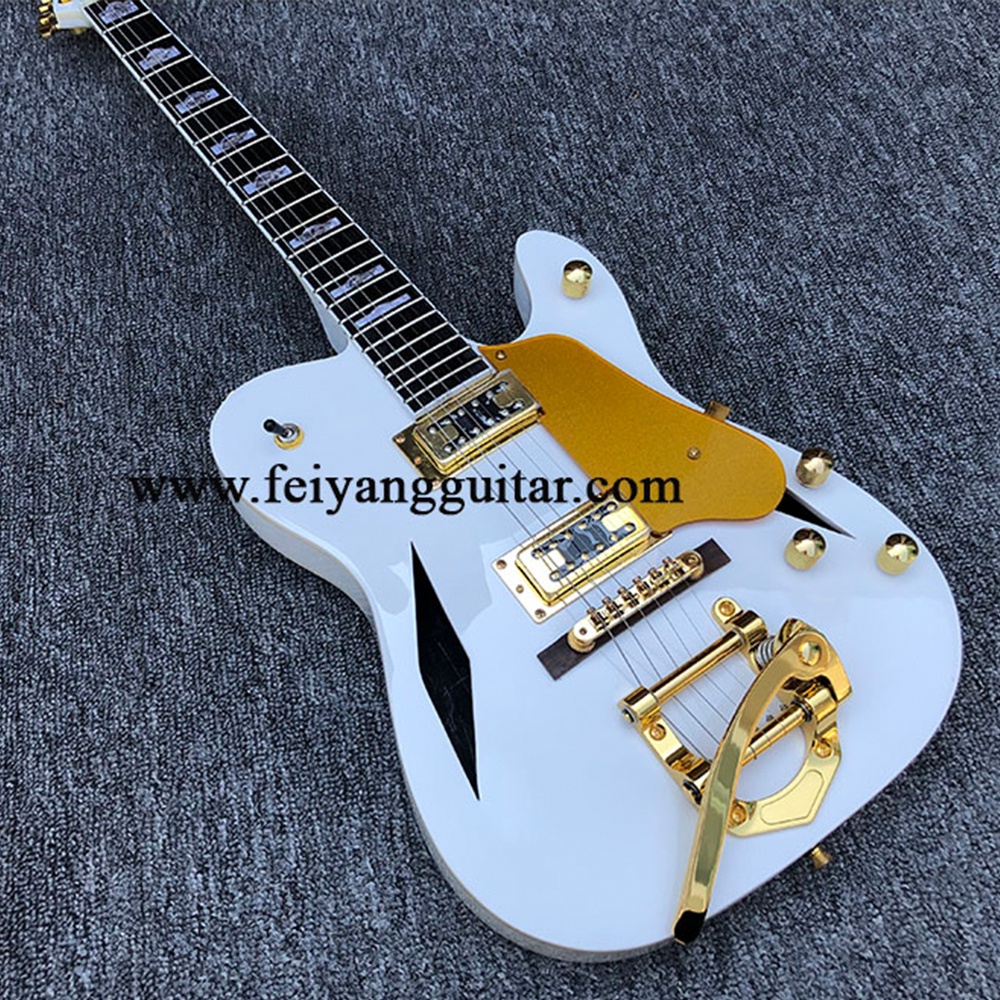 Classic Fender Telecaster Semi Hollow Body ELectric Guitar Tremolo