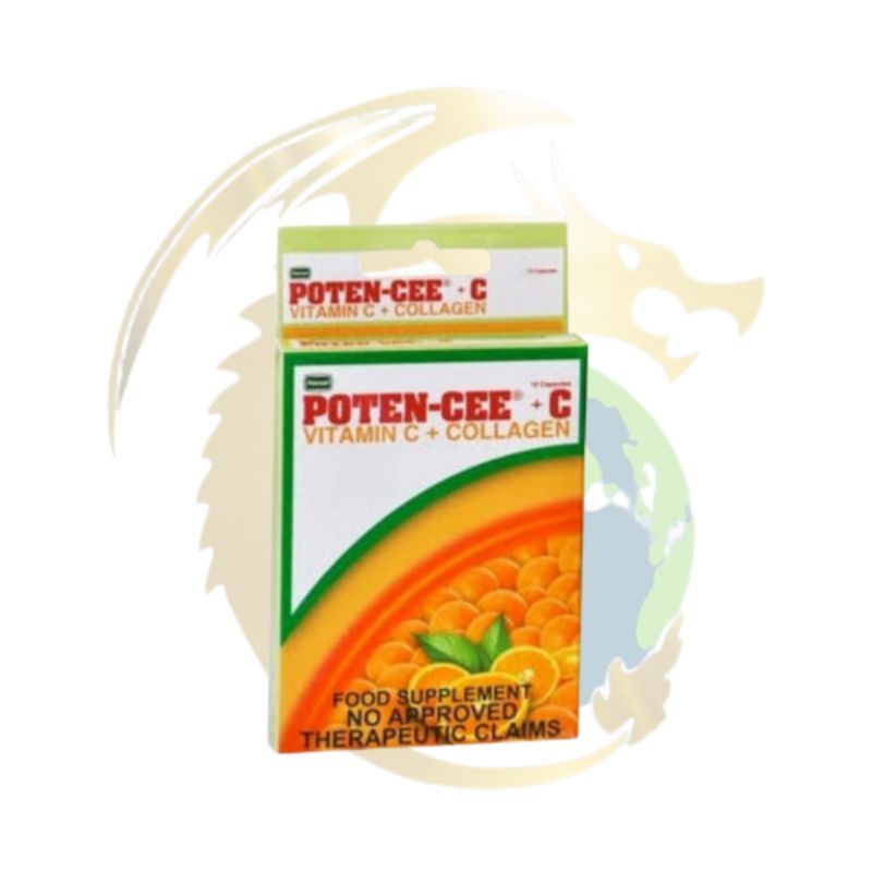 Poten-Cee with Collagen 10Capsules + 10 capsules poten cee zinc ...