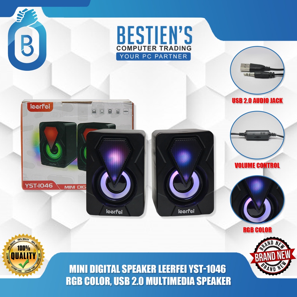 Mini digital speaker 2.0 hot sale multimedia