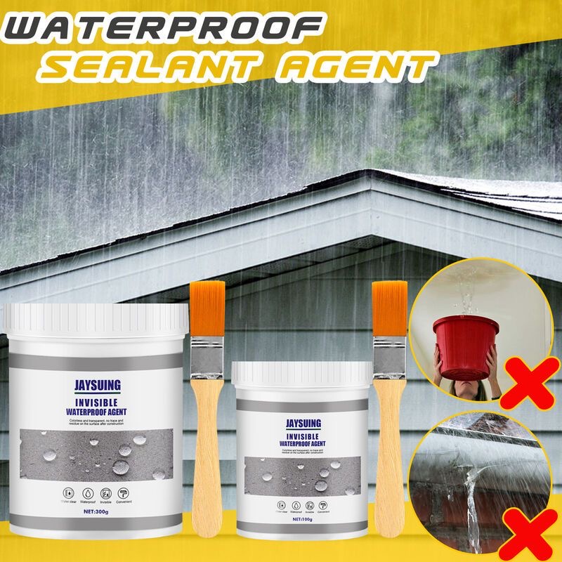 Transparent waterproof glue sealant waterproof Invisible Paste Mighty