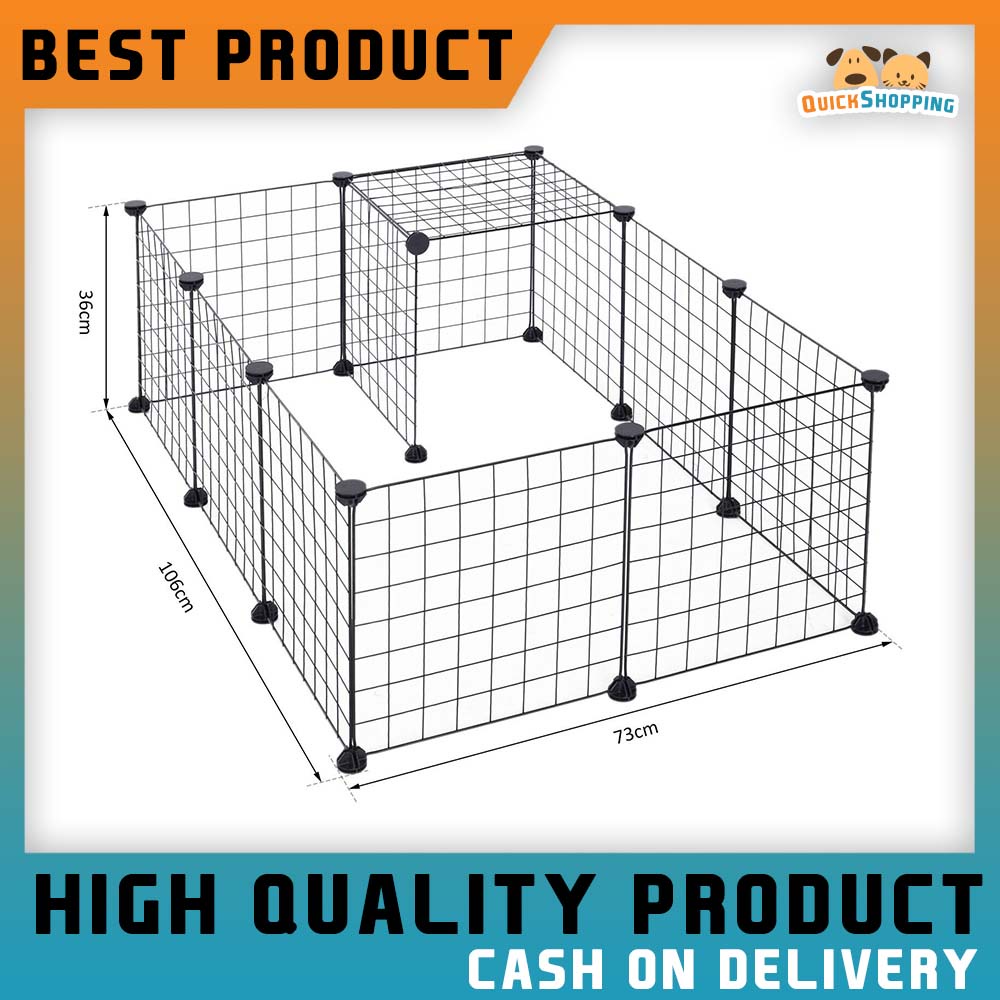 35*35CM Pet Fence Cage Playpen Extendable DIY Dog Cat Rabbit House