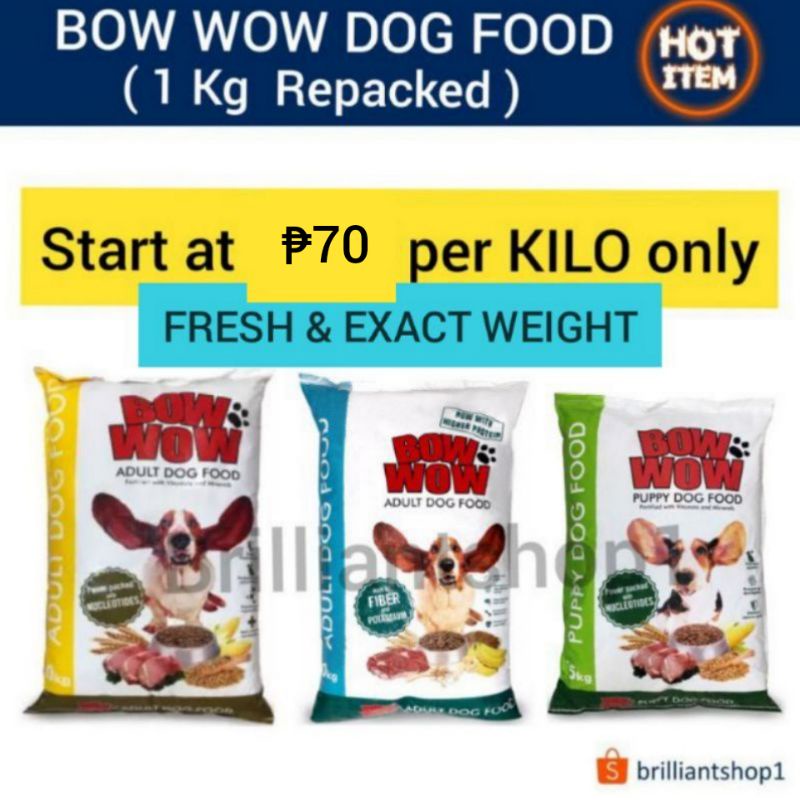 Bow Wow Dog Food Adult /Puppy (1 KG Rpack ) Shopee Philippines