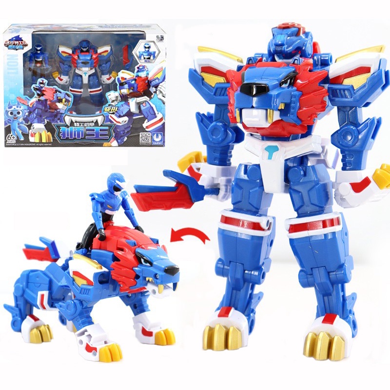 Mini Force Wild Power Transformation Robot Lion/Elephant/Crocodile Toys