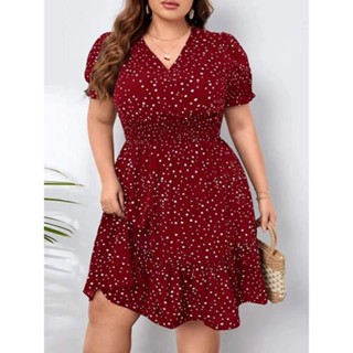 Plus size dress clearance shopee