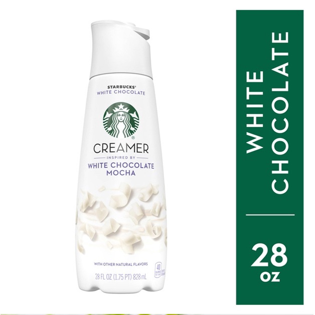 R&A Star Starbucks Liquid Coffee Creamer White Chocolate Creamer, 28