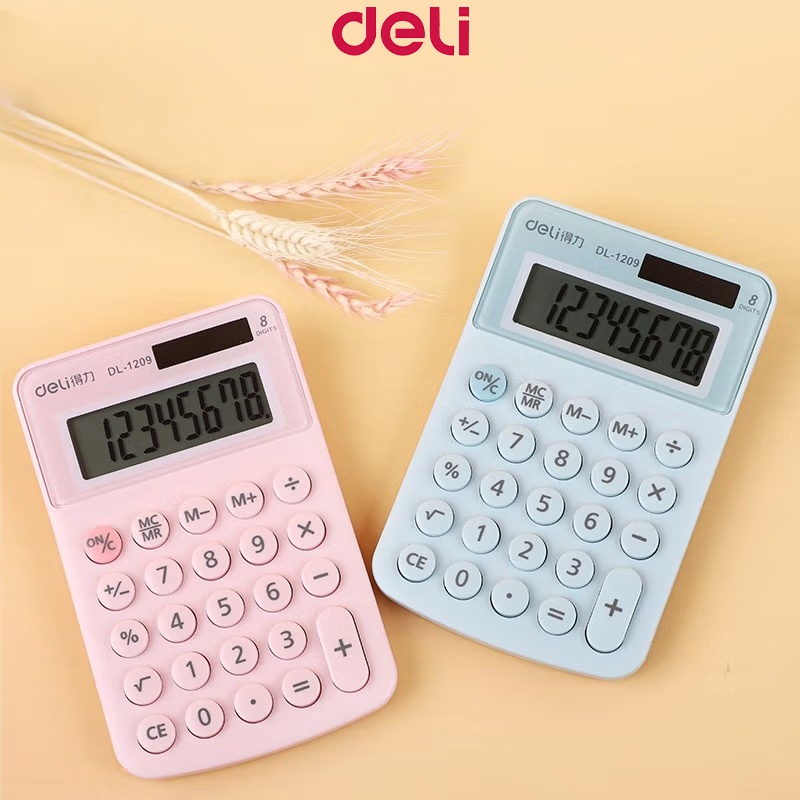 Deli Small Desktop Calculator Basic Calculator For Accounting School