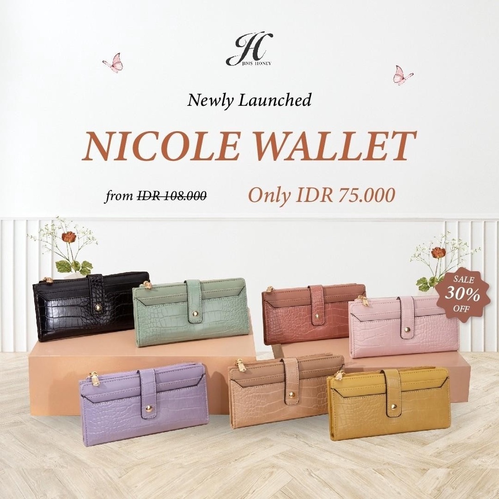 NICOLE WALLET JIMS HONEY Cool Small Mini Card Women's WALLET JH Ori ...