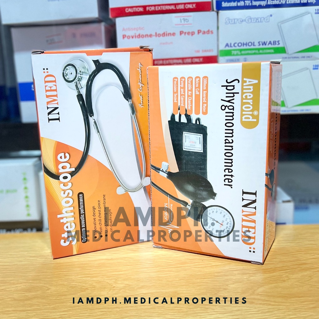 Inmed BP Manual Sphygmomanometer With DualHead Set) Aneroid
