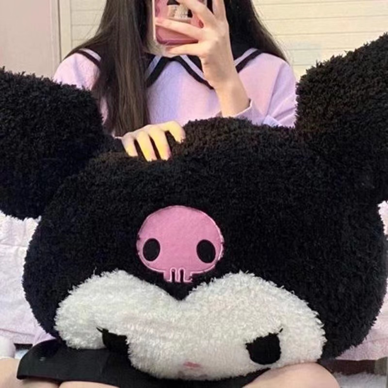 Large Size Kuromi Doll Melody Pillow Plush Toy Bed Girl Sleeping