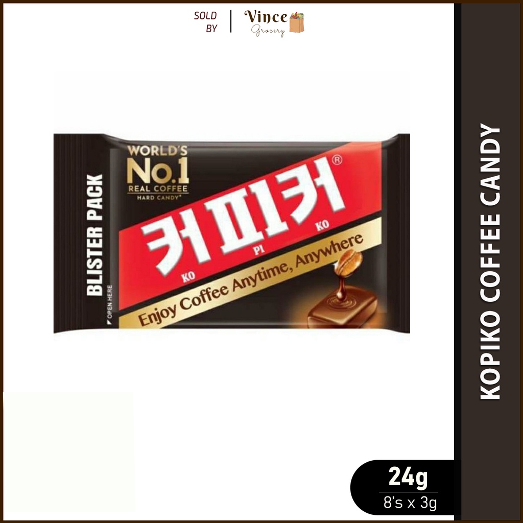 KOPIKO Coffee Candy Blister Pack 24G [8's x 3G] Shopee Philippines