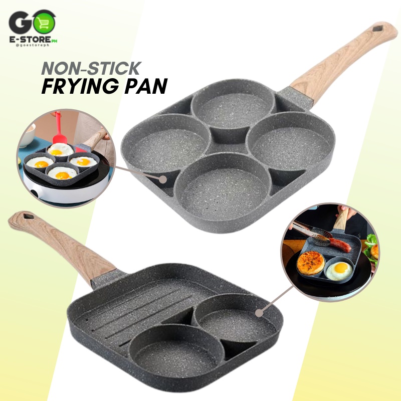 Shopifyph 3 Section / 4 Grid Nonstick Egg Frying Pan Omelette Pan ...